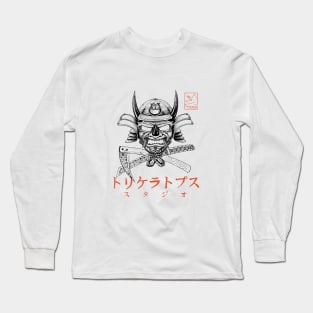 Triceratops Samurai Long Sleeve T-Shirt